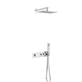 Krotos zestaw prysznicowo-wannowy podtynkowy z deszczownicą 20x30cm 2 funkcyjny, chrom