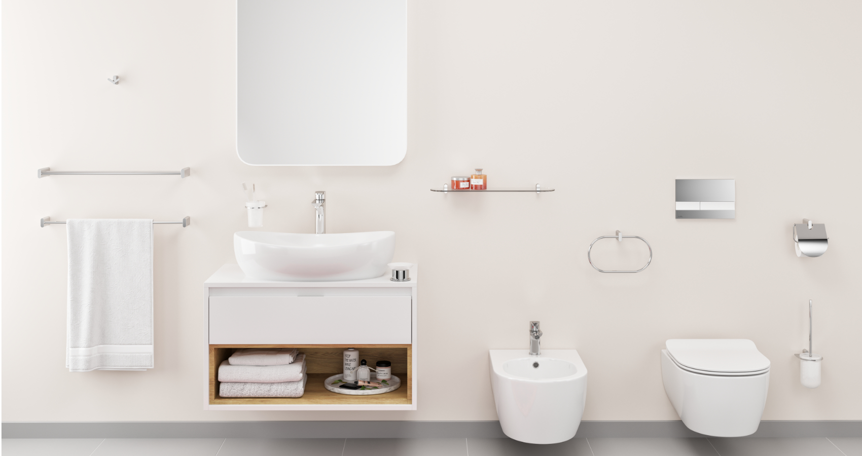 Kobo szczotka wc stojąca, chrom