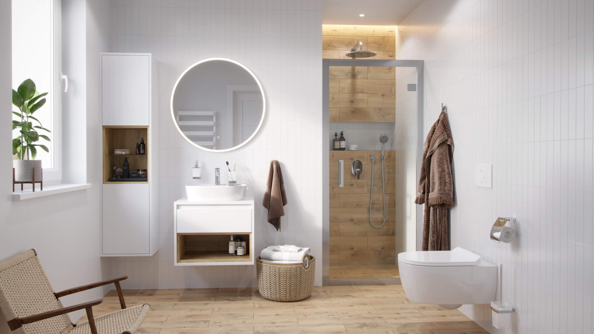 Doto D 54 miska WC 54 cm wisząca bezrantowa z deską wolnoopadającą WIZKA