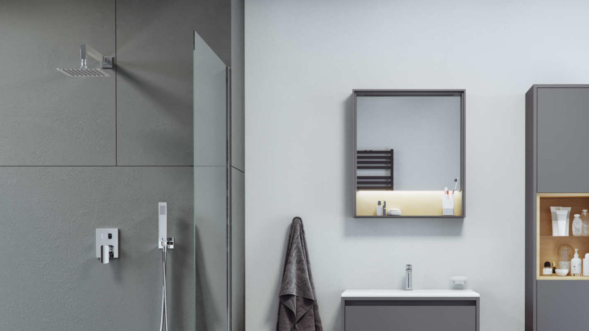 Bateria prysznicowo-wannowa podtynkowa