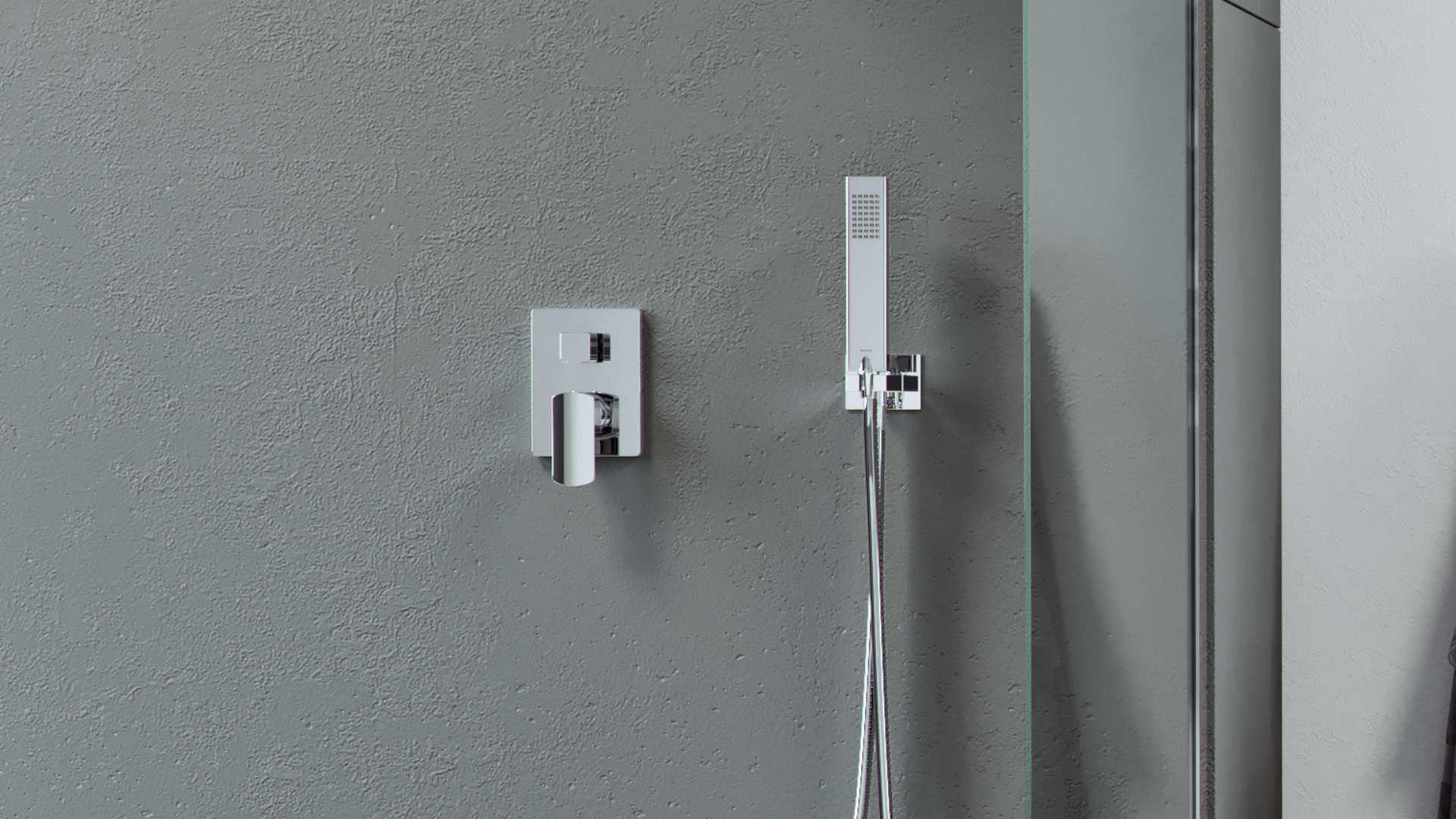 Bateria prysznicowo-wannowa podtynkowa