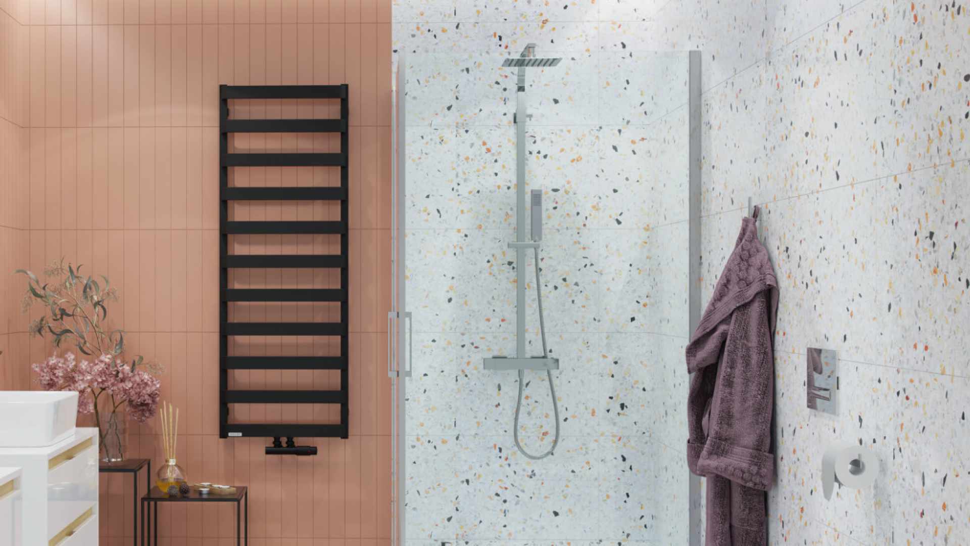 Zestaw prysznicowy termostatyczny Rain