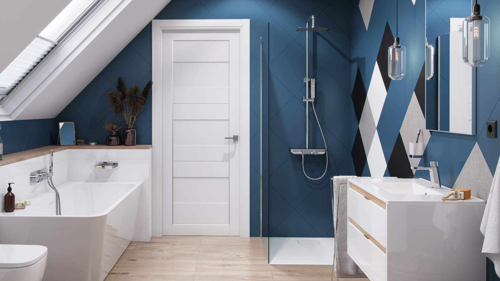 Zestaw prysznicowy typu Rain