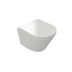 Joker miska WC 47 cm wisząca bezrantowa z deską wolnoopadającą, biały połysk