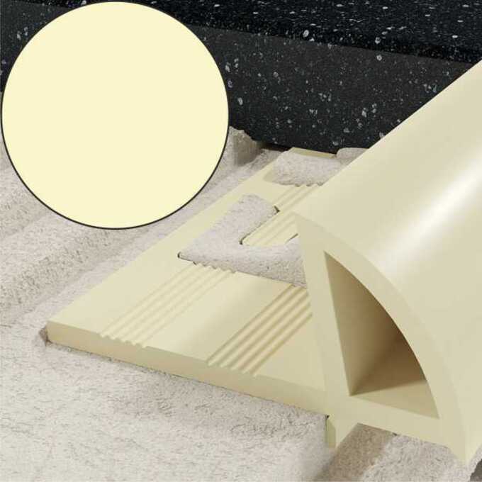 Profil EN krawędziowy 7 mm długość 250 cm PVC wanilia