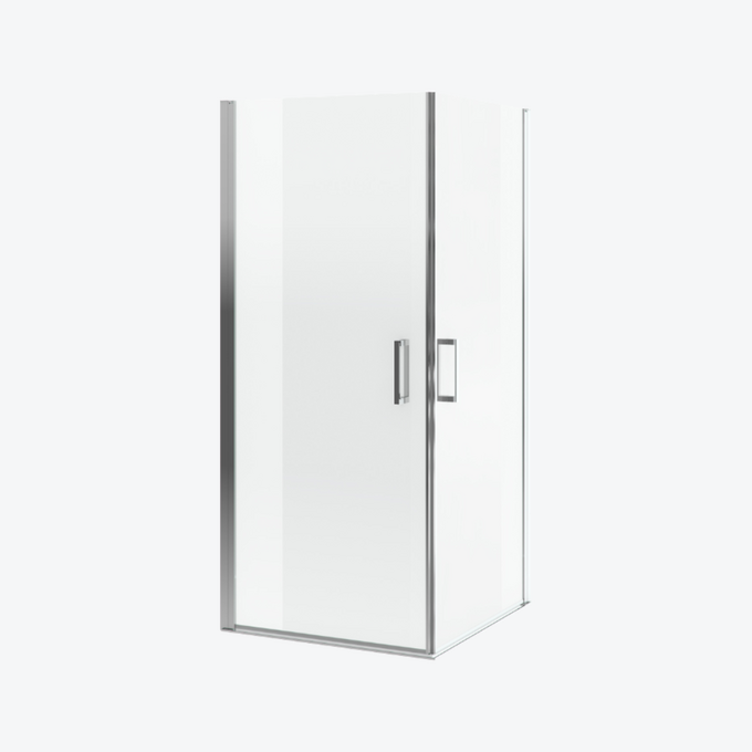 Mazo kabina prysznicowa narożna, drzwi wahadłowe podwójne 90x90 cm, Clean Control, chrom