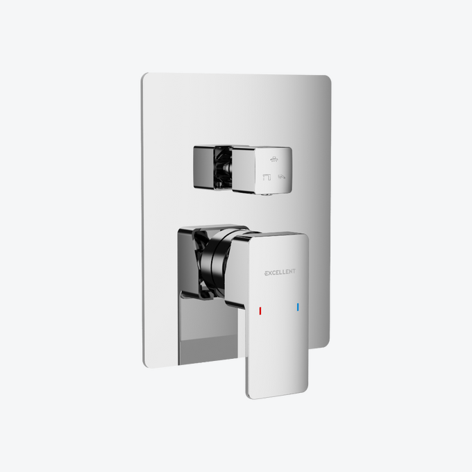 Keria bateria prysznicowo-wannowa podtynkowa 3 funkcyjna, chrom