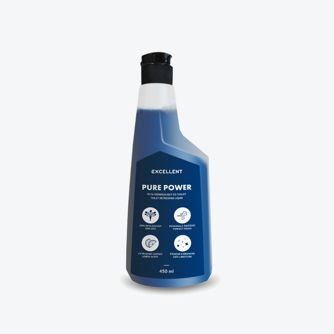 Pure Power płyn odświeżający do stelaża podtynkowego Shiro Premium, 450ml