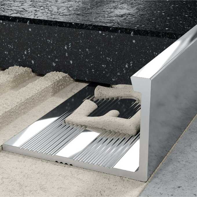 Profil L licowy prosty 10 mm długość 250 cm Excellent aluminiowy elektropoler srebrny