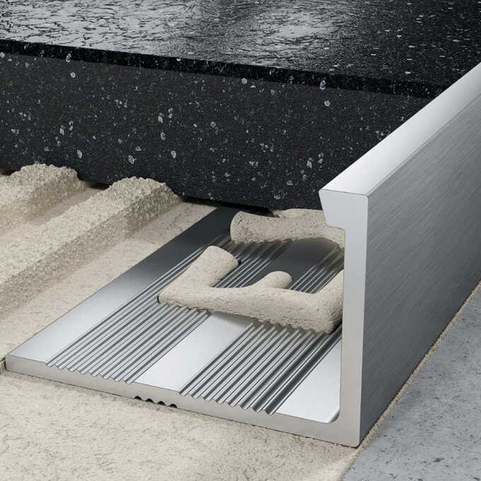 Profil L licowy prosty 12 mm długość 250 cm Excellent aluminiowy anodowany srebrny szczotkowany