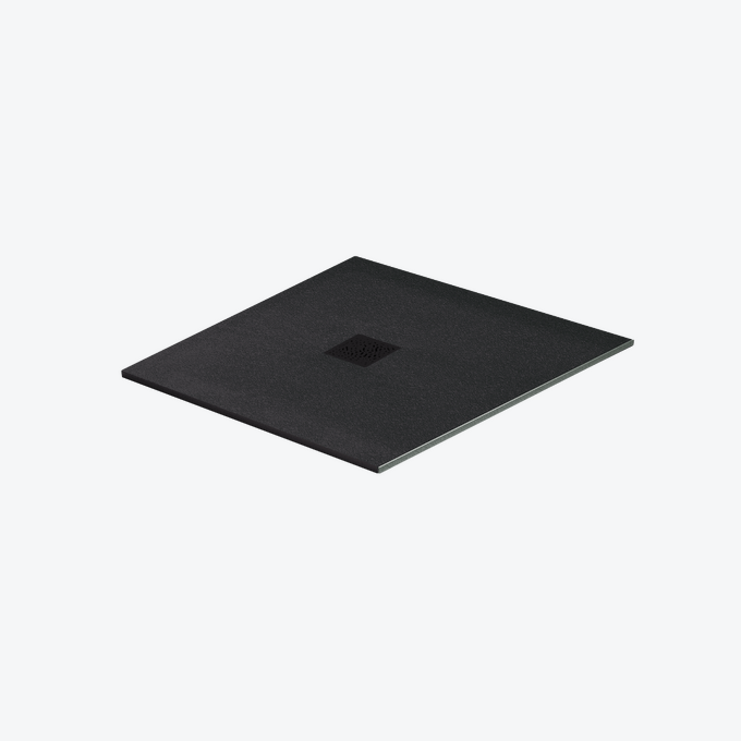Brodzik kwadratowy 90x90 czarny Excellent