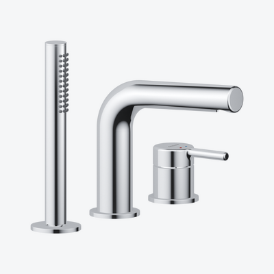 PI bateria wannowa 3 otworowa, chrom