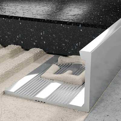Profil L licowy prosty 12 mm długość 300 cm, aluminiowy, anodowany srebrny