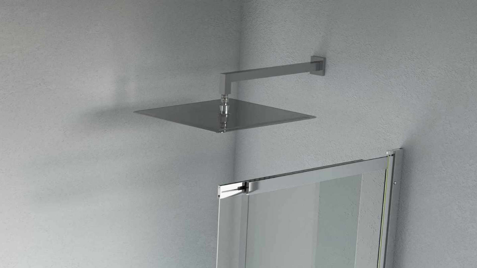 Głowica prysznicowa 40 cm kwadratowa slim, chrom