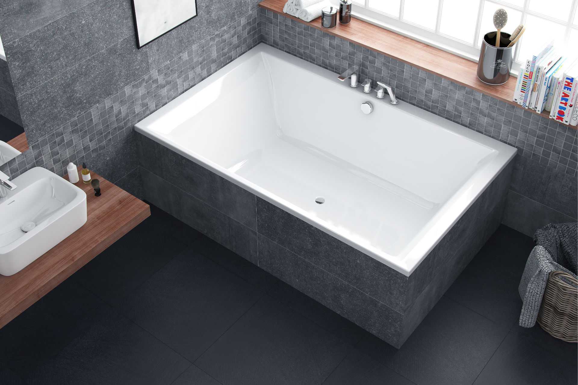 Flex obudowa do zabudowy wanny płytkami 200x90 Excellent Crown Lux