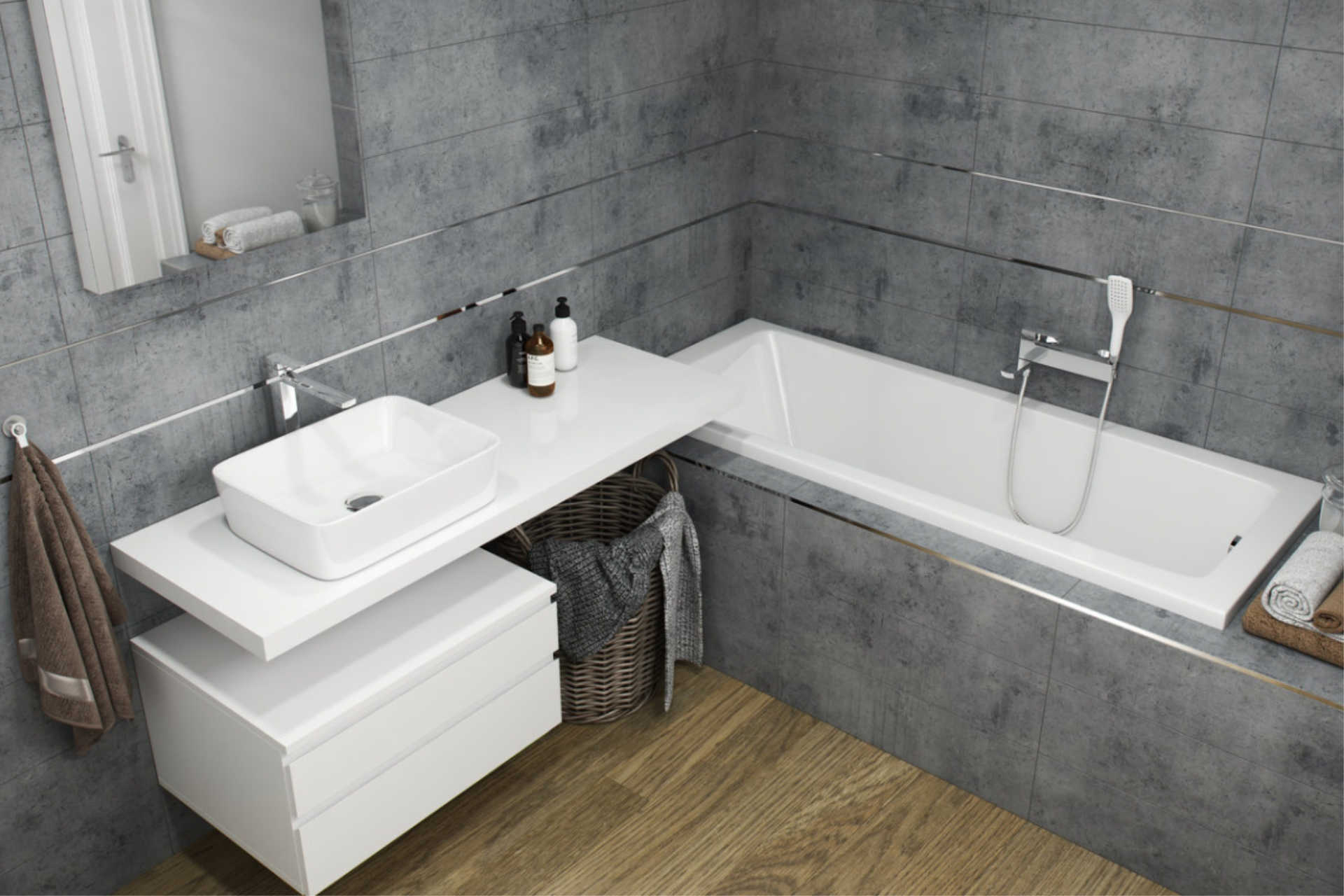 Profil U Listello 30 mm, długość 250 cm aluminiowy, elektropoler srebrny
