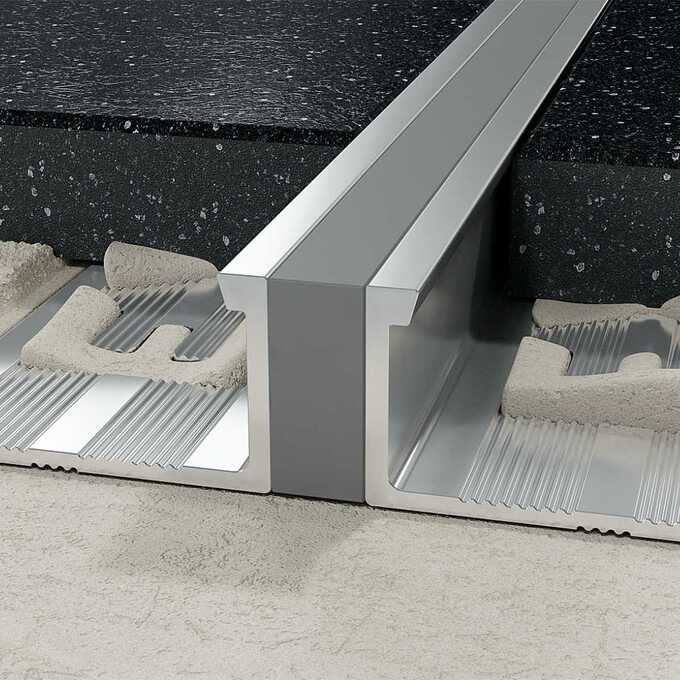 Profil LL dylatacyjny 8 mm długość 250 cm aluminiowy z gumową wkładką