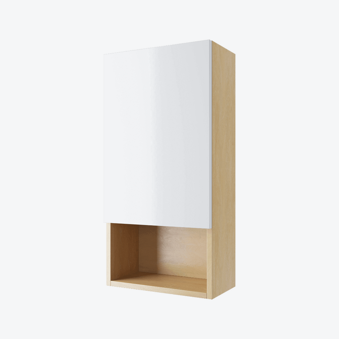 Tuto szafka wisząca z frontem Excellent biała lewa
