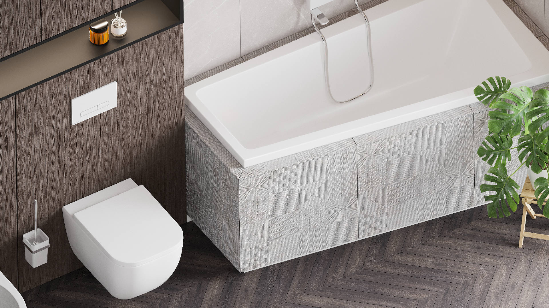 Aurro Fresh Przycisk spłukujący Biały