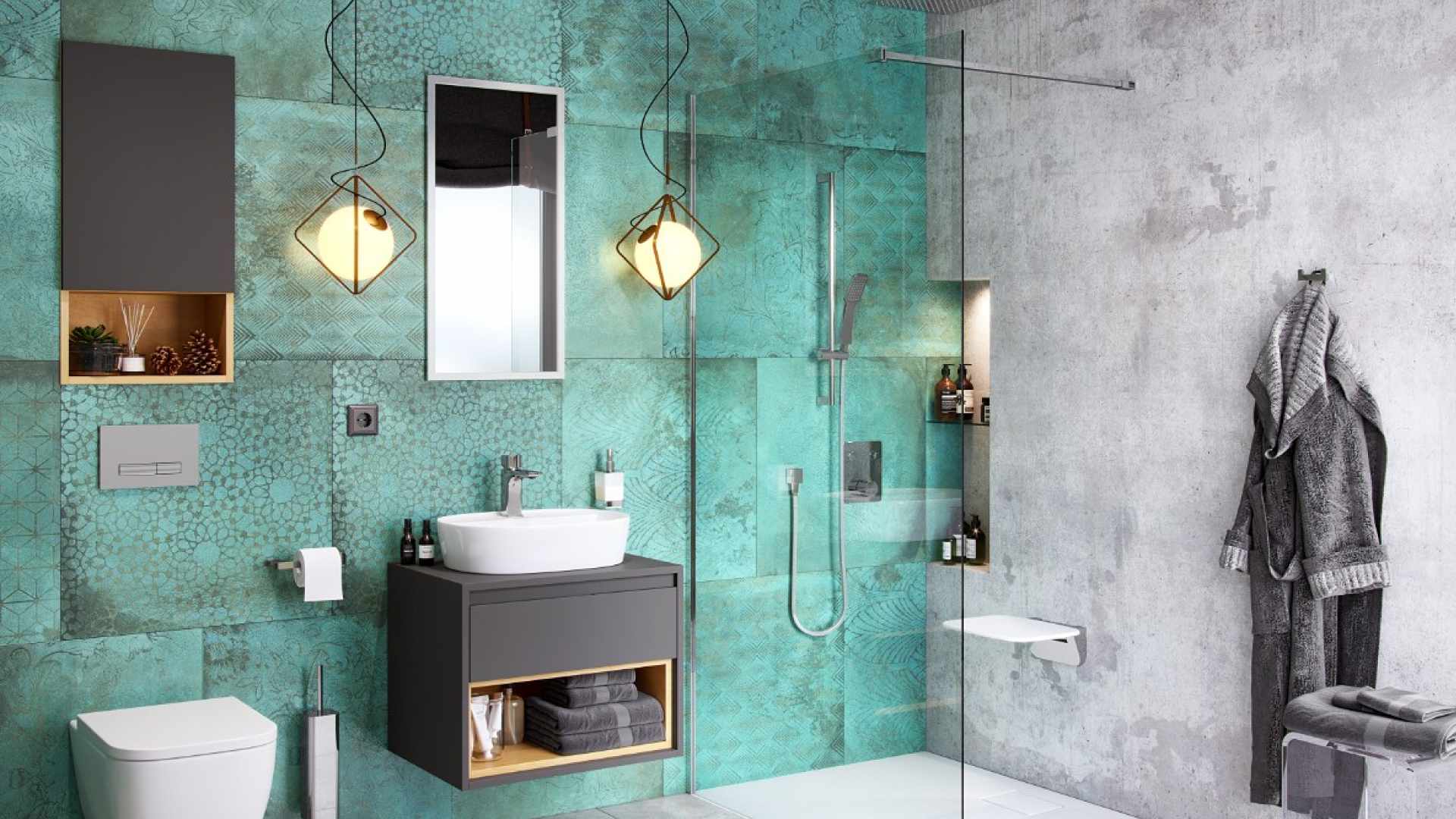 Mocowanie na słuchawkę prysznicową, chrom