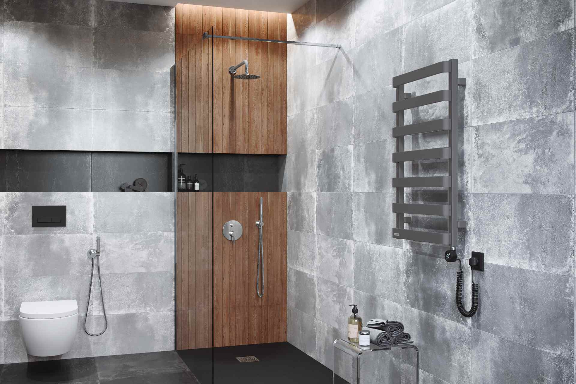 Westa Grzałka Elektryczna 800W Czarna RAL 9005 mat