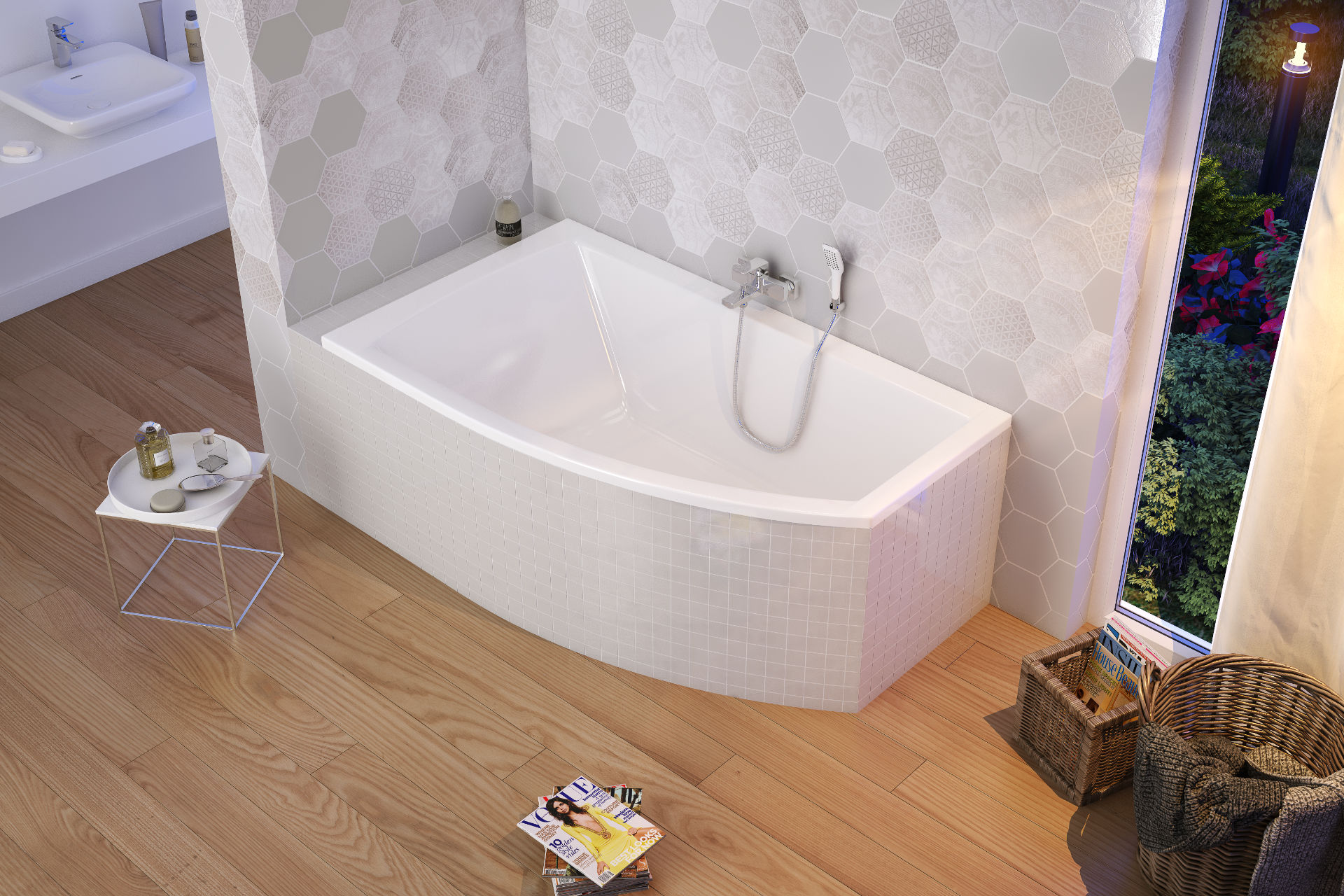 Magnus wanna narożna lewa 150X85