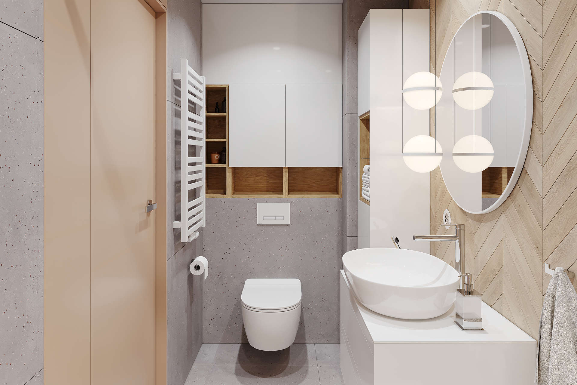 Tuto Szafka Wisz.Prawa Front 40x80 Bia/D