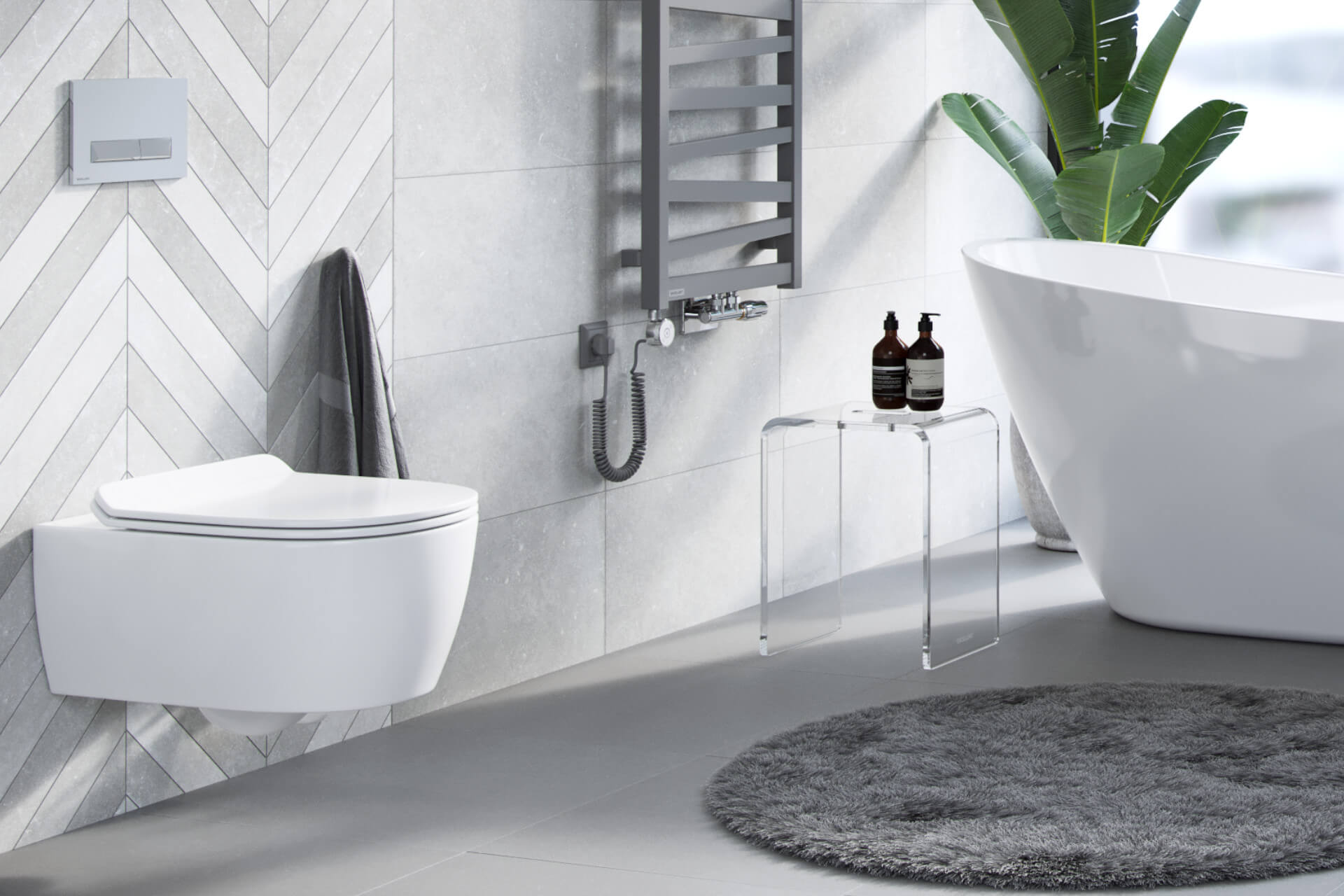 Westa grzałka elektryczna 400W, chrom