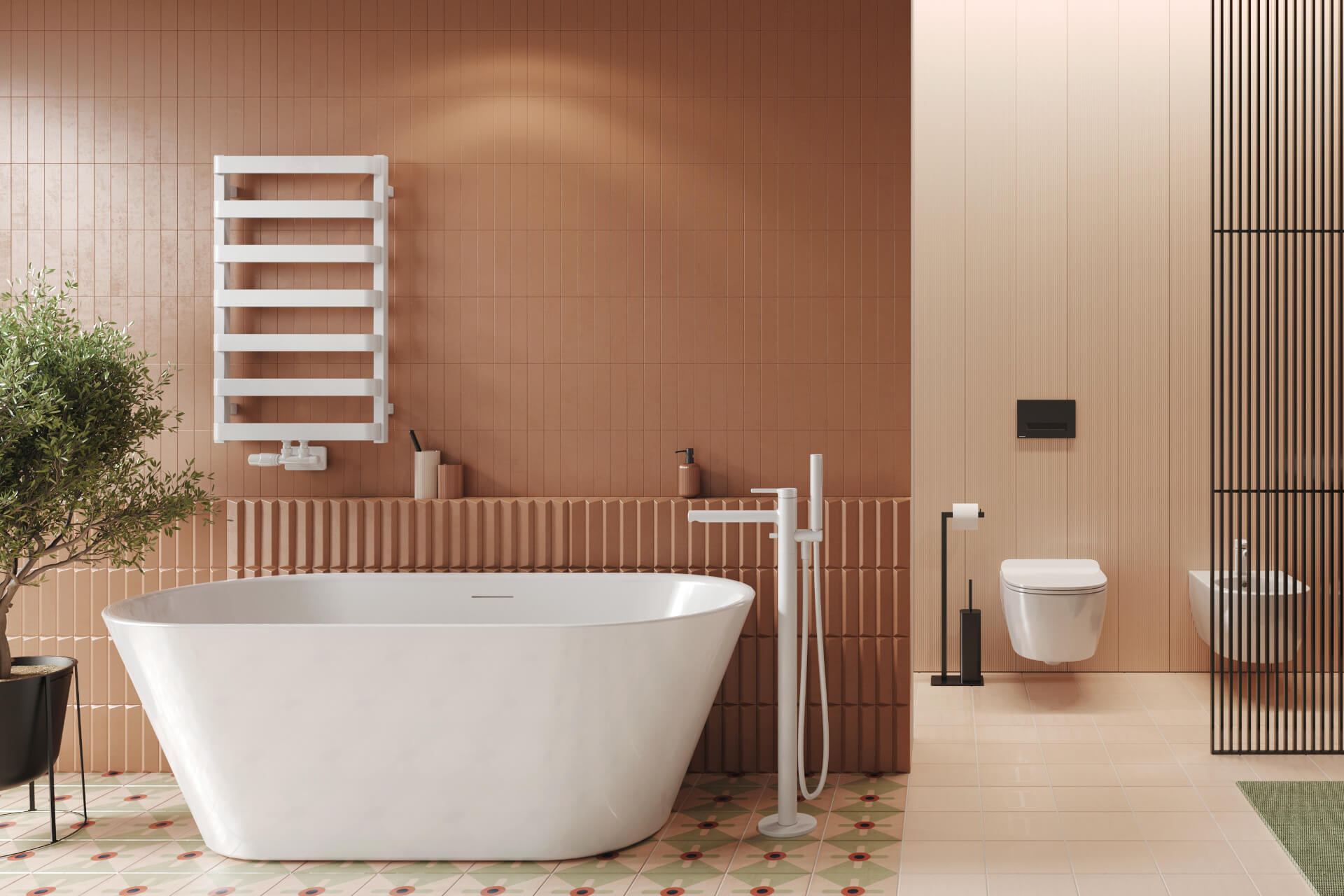 Volaro zestaw maskujący do zaworów grzejnikowych, biały mat