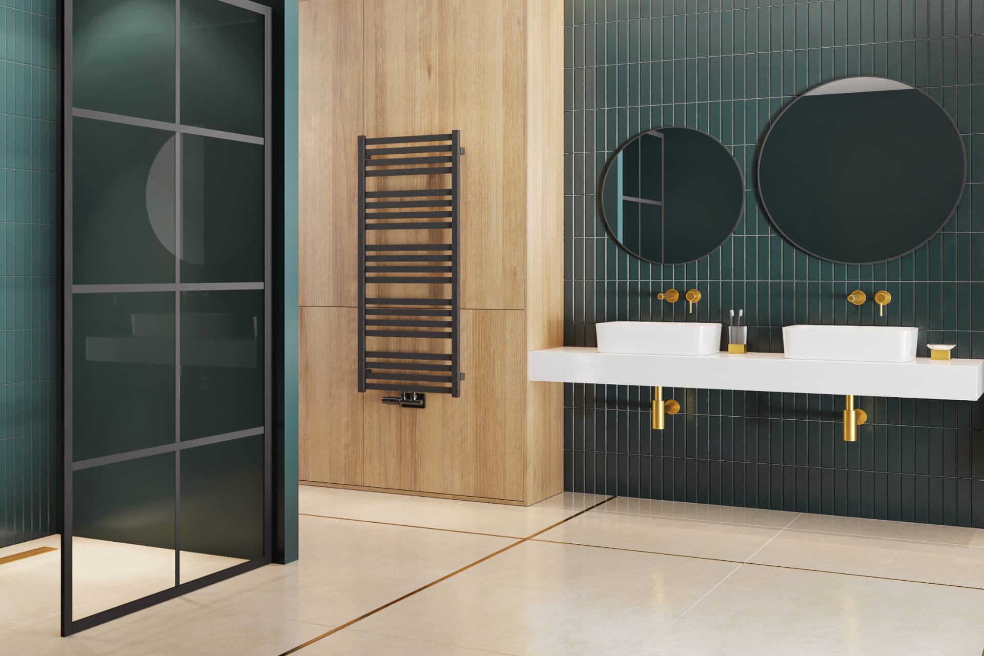 Volaro zestaw maskujący do zaworów grzejnikowych, czarny mat