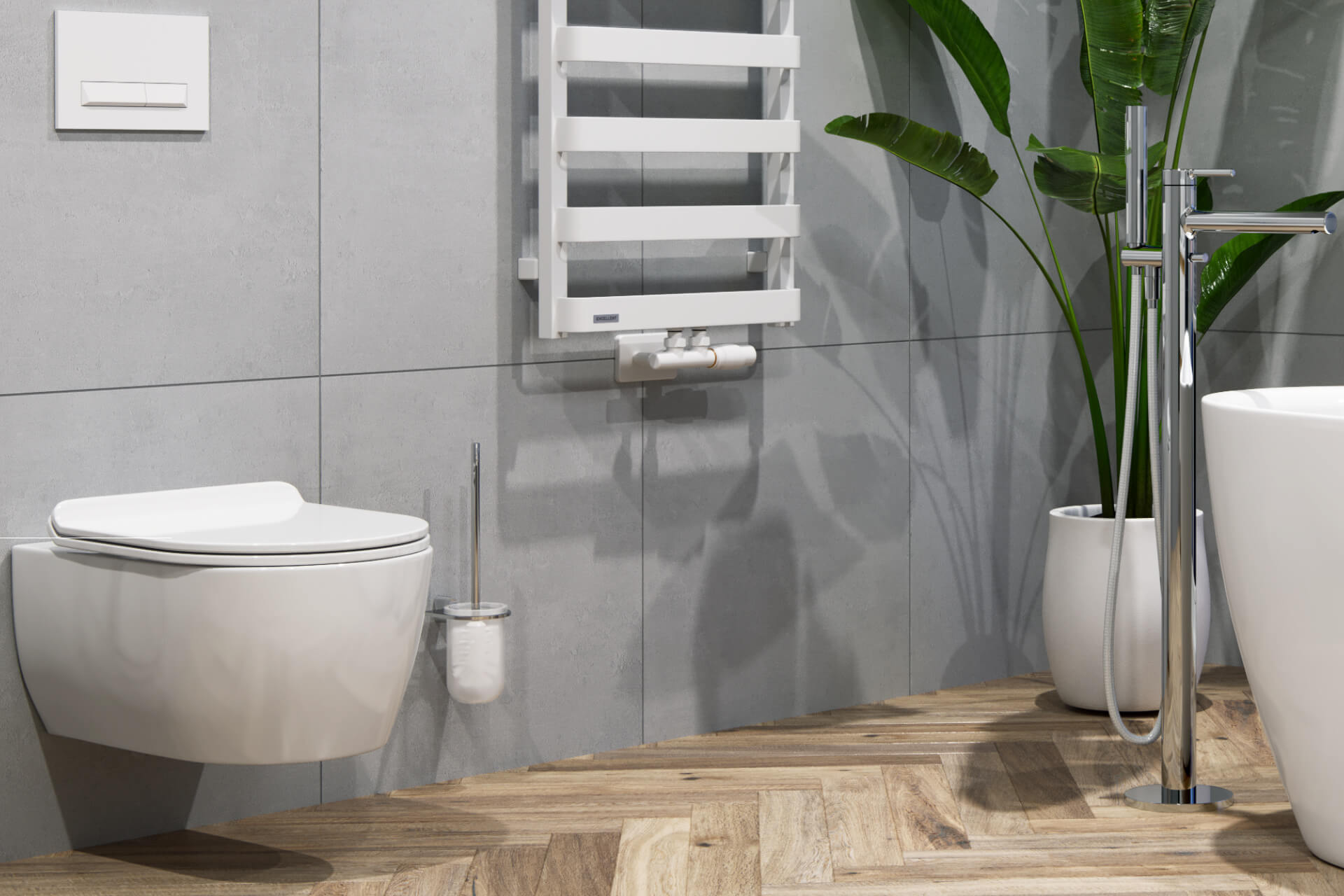 Volaro zestaw maskujący do zaworów grzejnikowych, biały mat