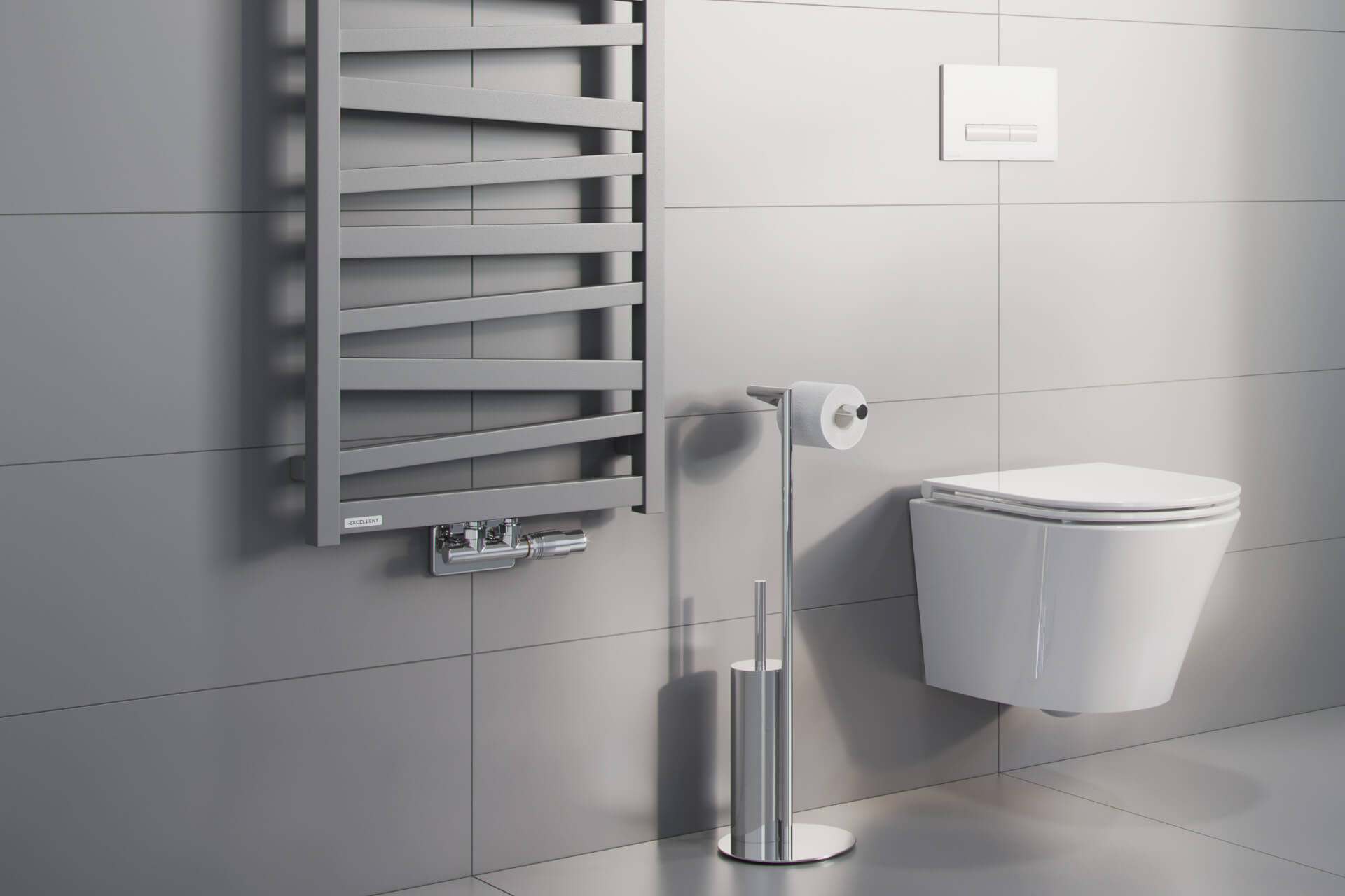 Volaro zestaw maskujący do zaworów grzejnikowych, chrom