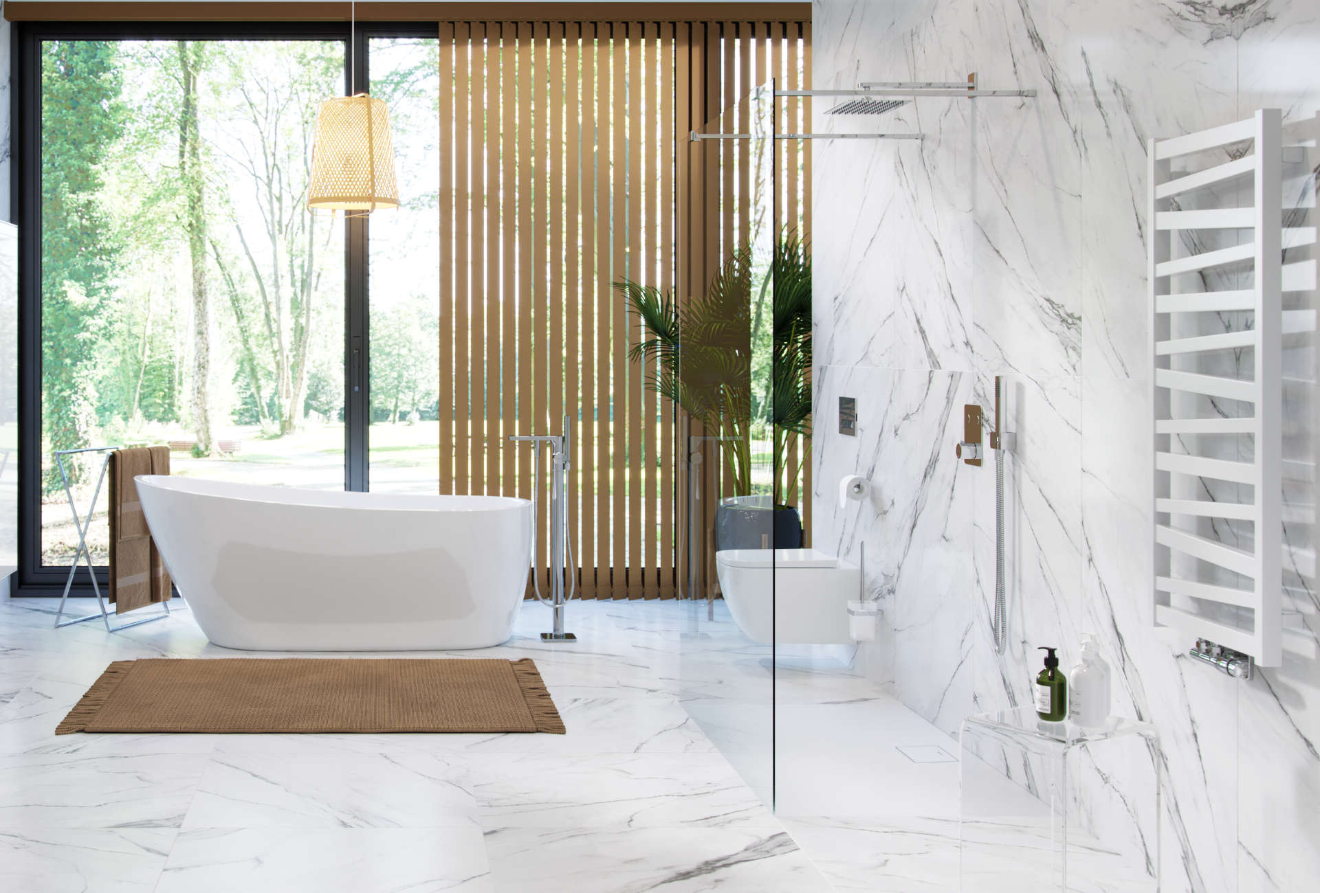 Vidoq walk-in ścianka 120x200cm chrom