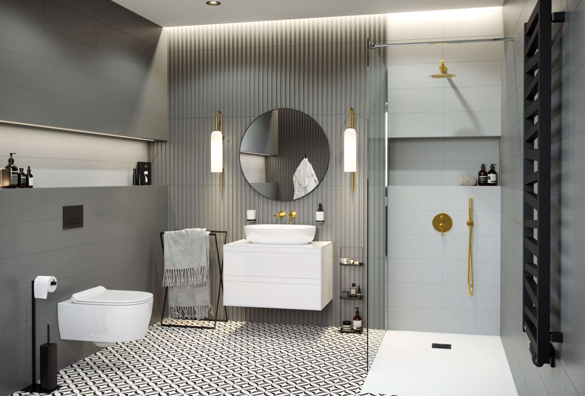 Vidoq walk-in ścianka 100x200cm chrom