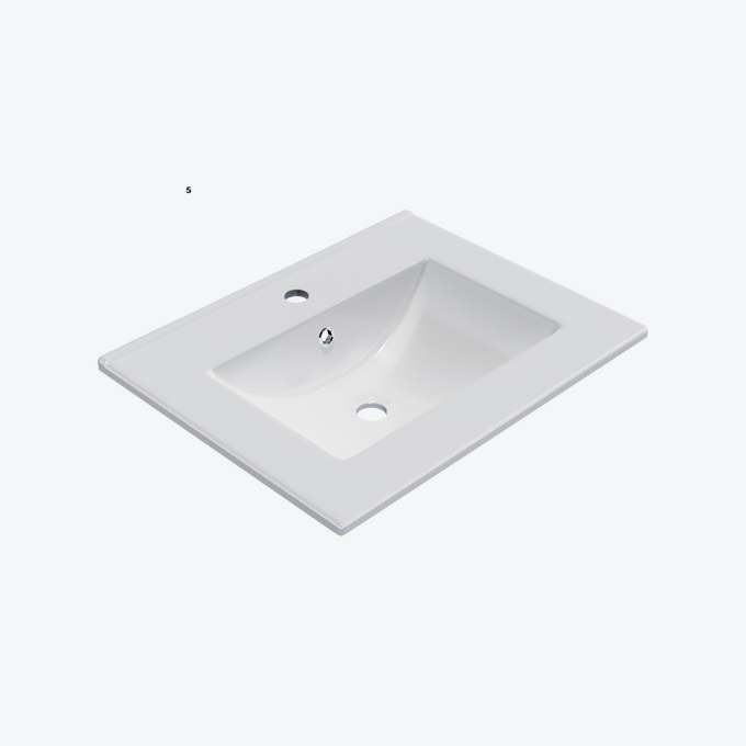 As Umywalka Meblowa 60X46 Biała