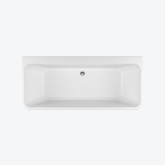 Chromoterapia 4-LED z wanną przyścienną Lila 2.0, 160 cm