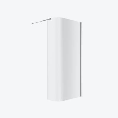Vidoq walk-in ścianka prysznicowa gięta 93x200 cm, powłoka Clean Control, chrom