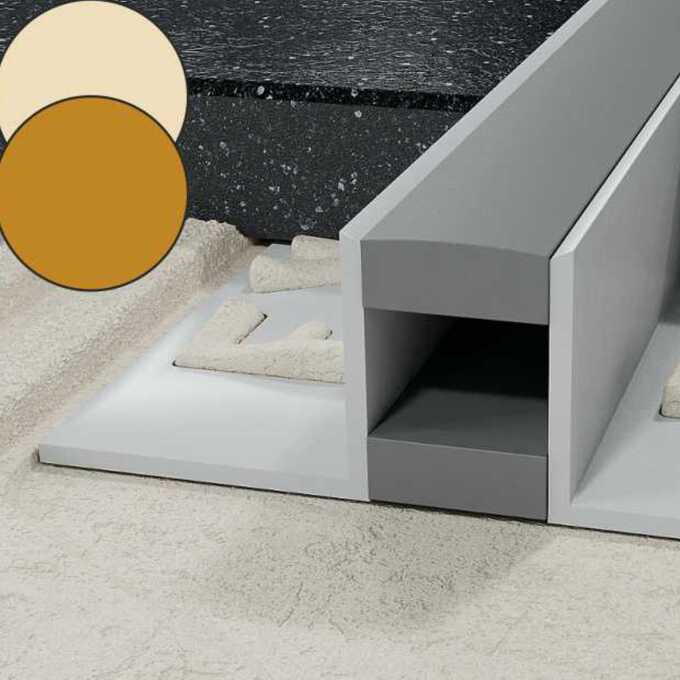 Profil LL dylatacyjny 11,5 mm długość 250 cm PVC karmel / beż
