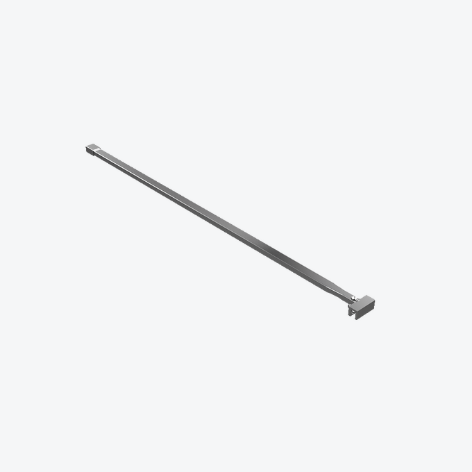 Vidoq wspornik kabiny walk-in 120 cm do docięcia, chrom