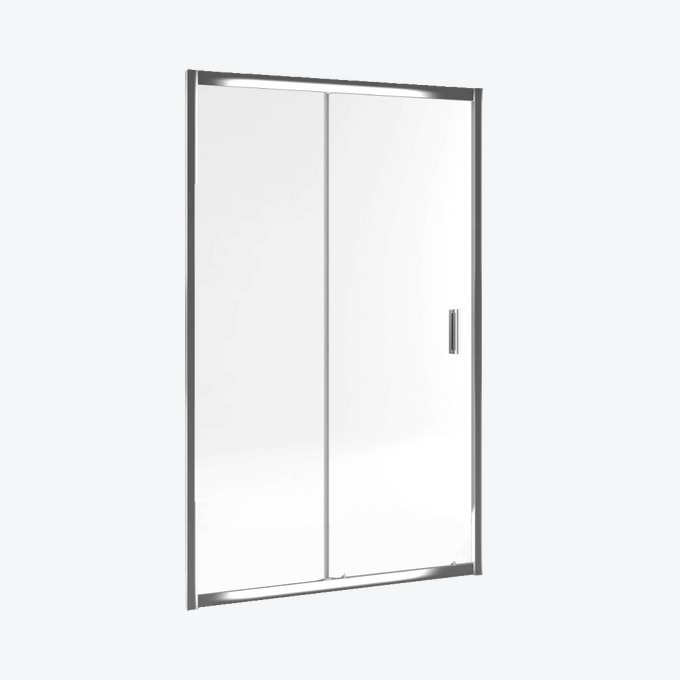Seria 201 drzwi prysznicowe przesuwne 120 cm, Clean Control, chrom przezroczyste