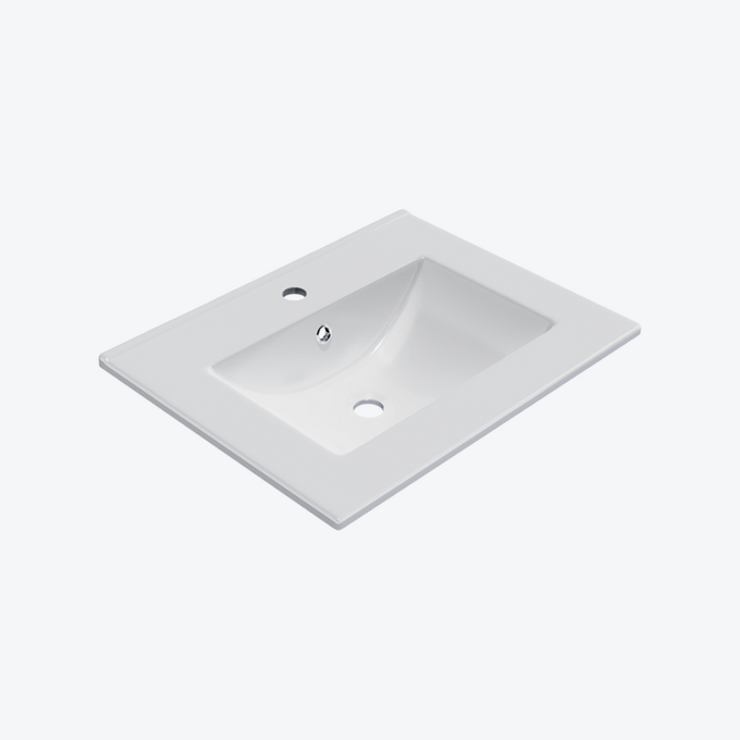 As Umywalka Meblowa 60X46 Biała