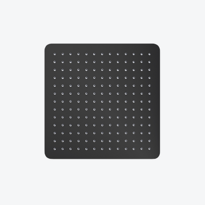 Głowica prysznicowa 30 cm kwadratowa slim, czarny mat