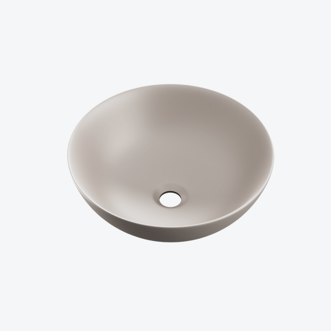 Luqa umywalka nablatowa 40 cm okrągła, cappucino mat