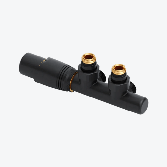 Volaro 2.0 zestaw zintegrowany termostat grzejnikowy lewy, czarny mat