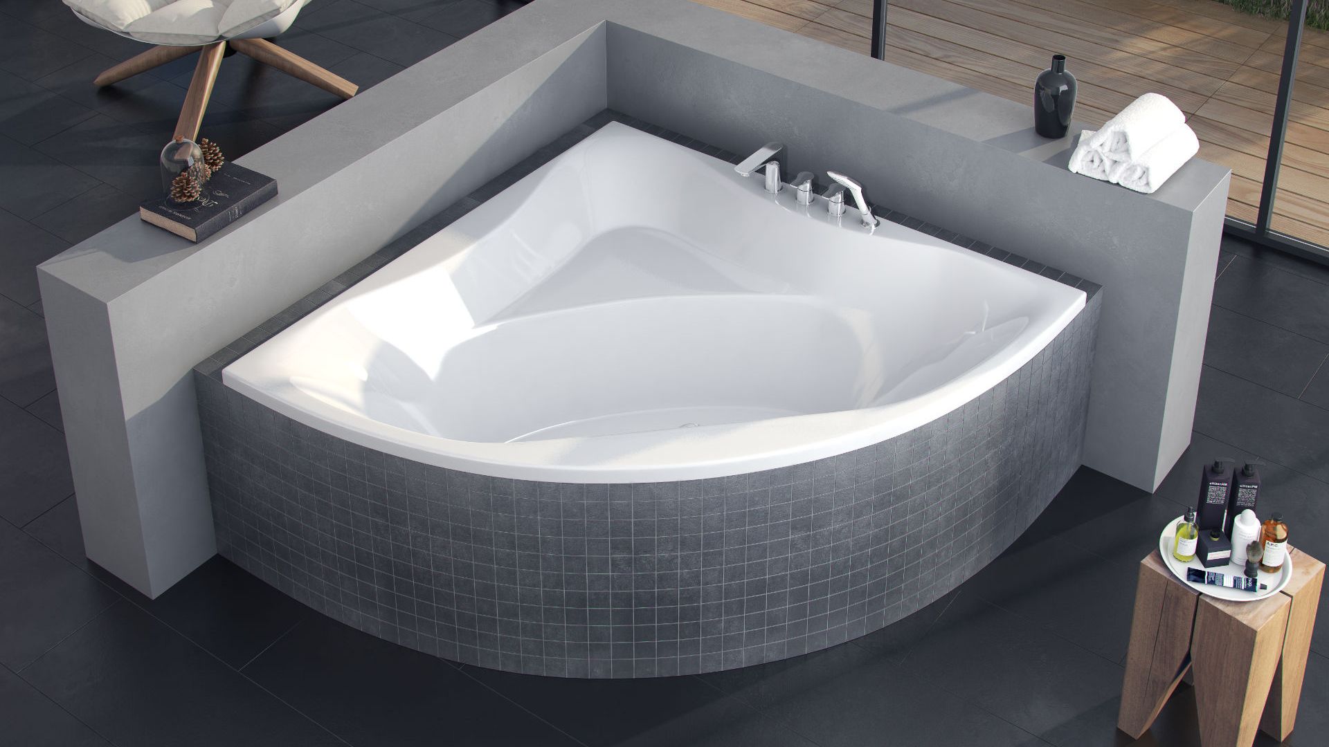 Izi System obudowa do wanny Glamour 150 cm, bialy połysk
