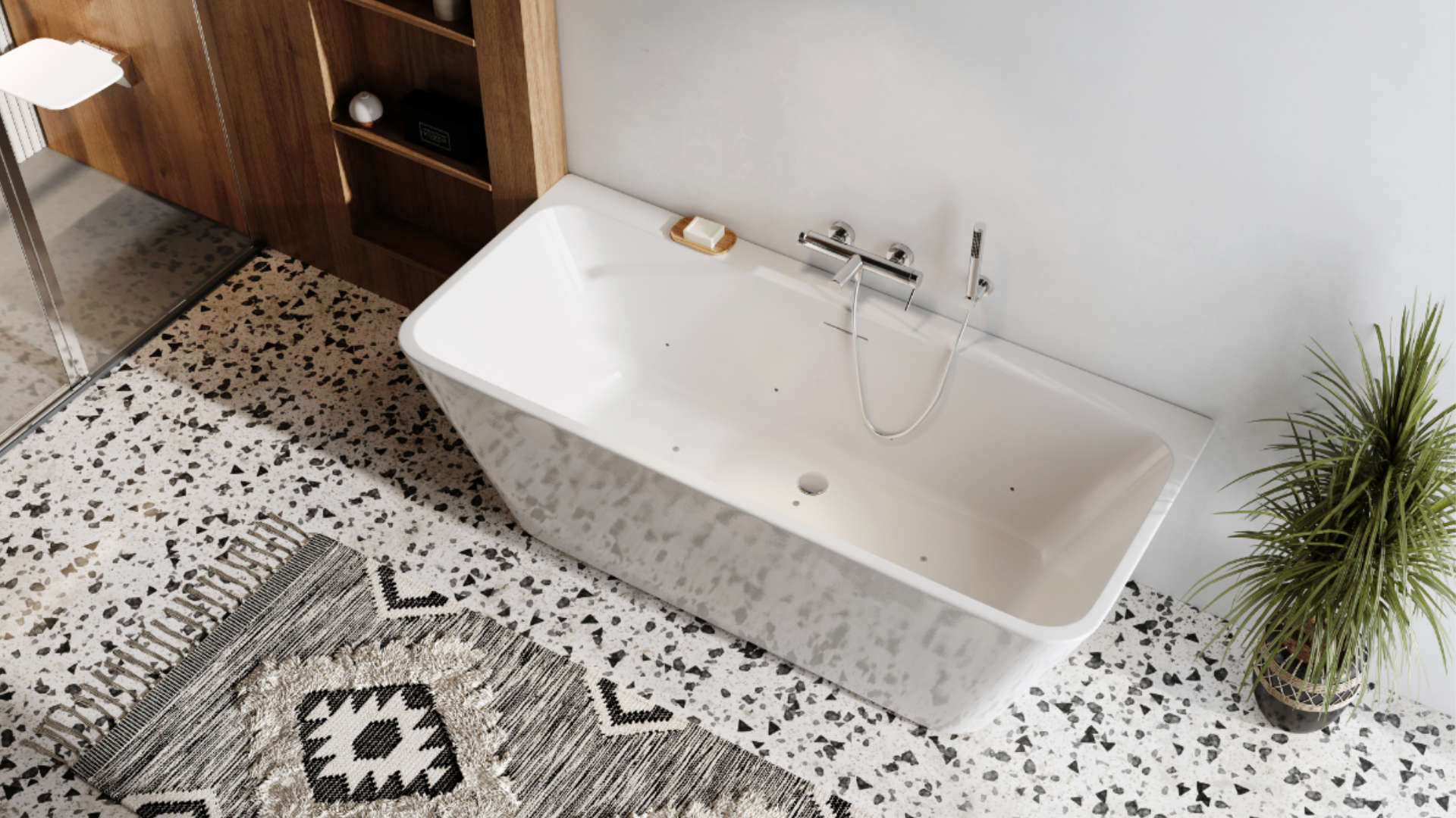 PI bateria wannowo-prysznicowa, chrom