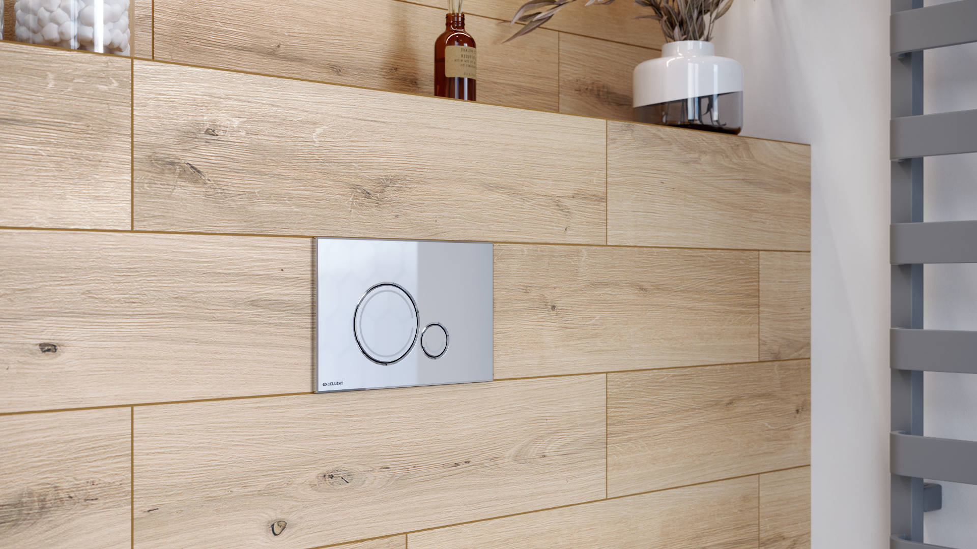 Ringo przycisk stelaża p/t Shiro chrom