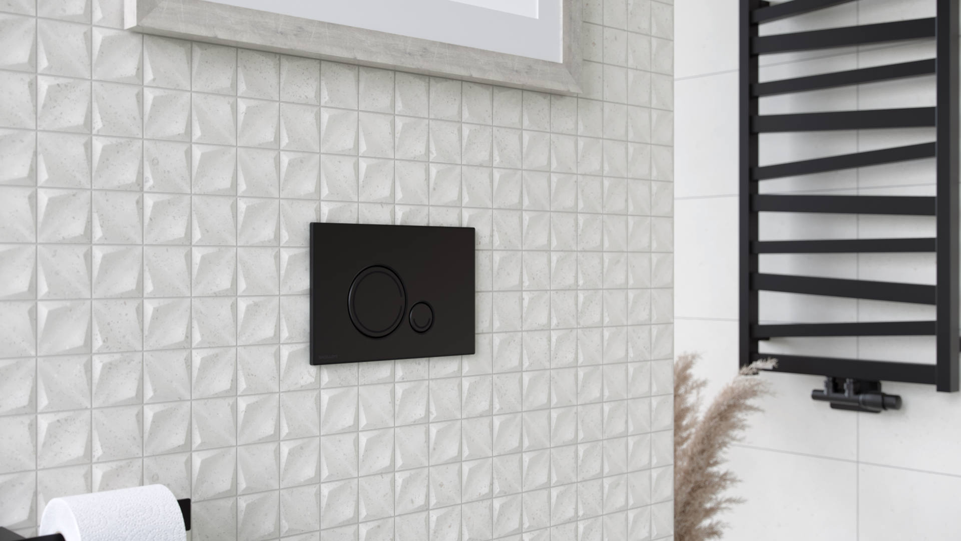 Ringo przycisk stelaża p/t Shiro czarny