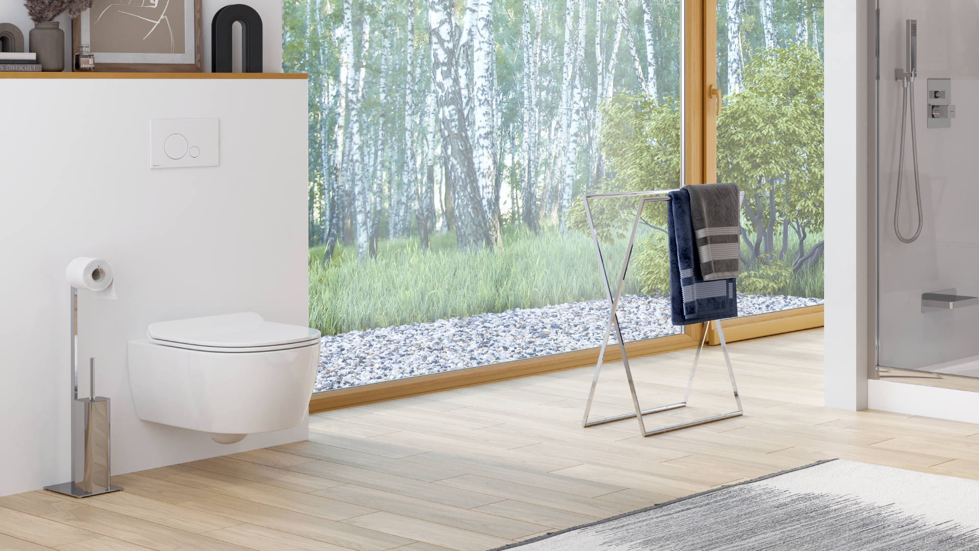 Ringo przycisk stelaża p/t Shiro biały