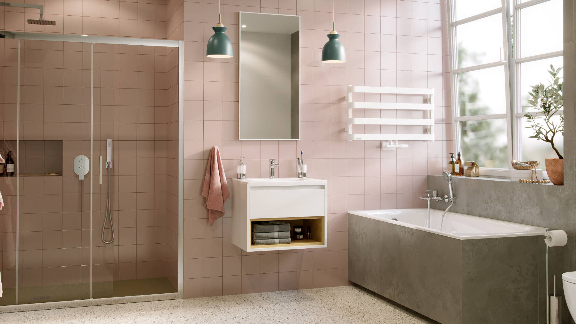 Glad bateria prysznicowo-wannowa